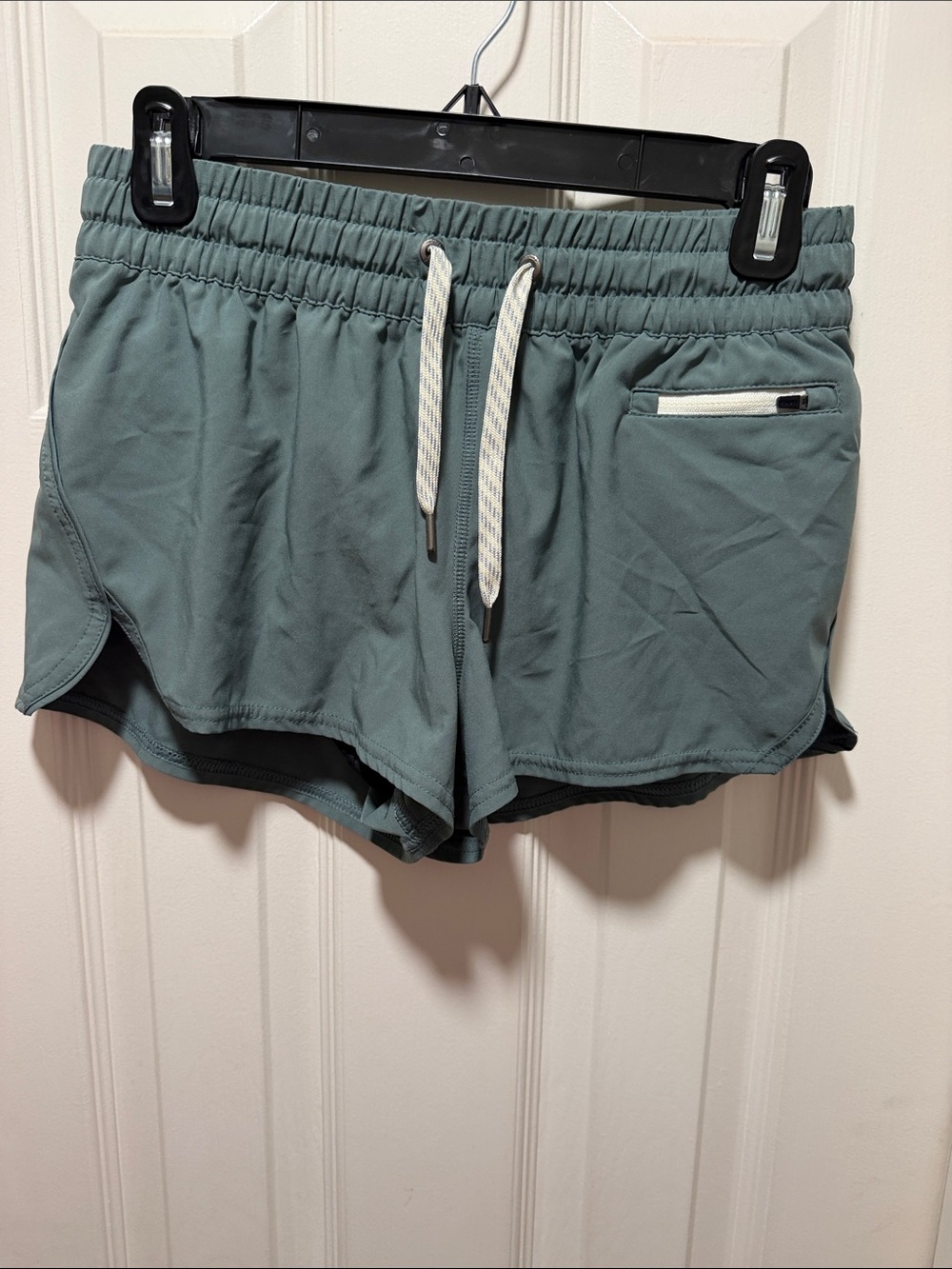 Vuori Women's Athletic Drawstring Shorts - Dusty Teal